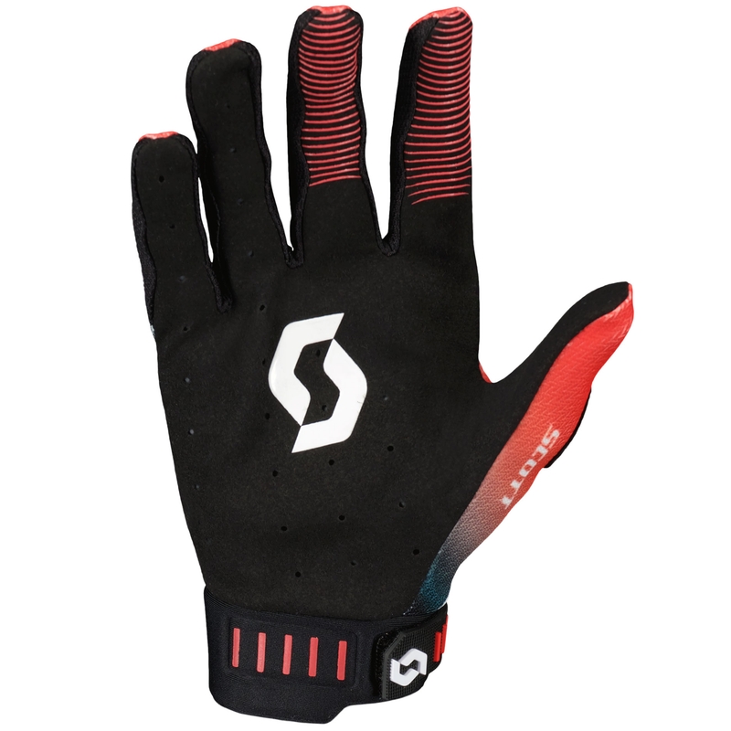 Guanti da motocross SCOTT Podium PRO rosso-nero