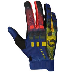 Guanti da motocross SCOTT Podium PRO rosso-giallo-blu