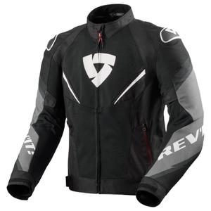 Giacca da moto Revit Quantum 3 Air nera-bianca