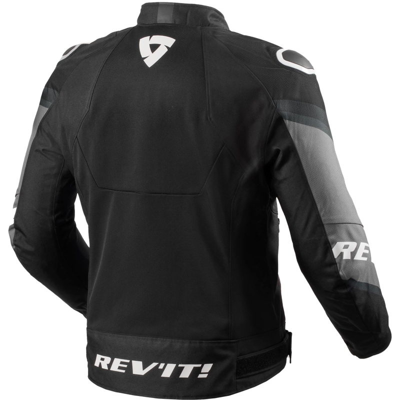 Giacca da moto Revit Quantum 3 Air nera-bianca