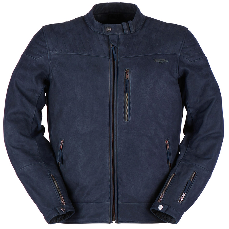 Giacca di pelle Furygan Clint Evo blu