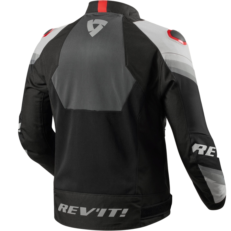 Giacca da moto Revit Quantum 3 Air grigio-rosso