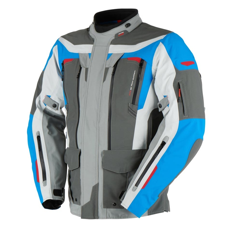 Giacca da moto Furygan Voyager blu-grigio-antracite Saldi