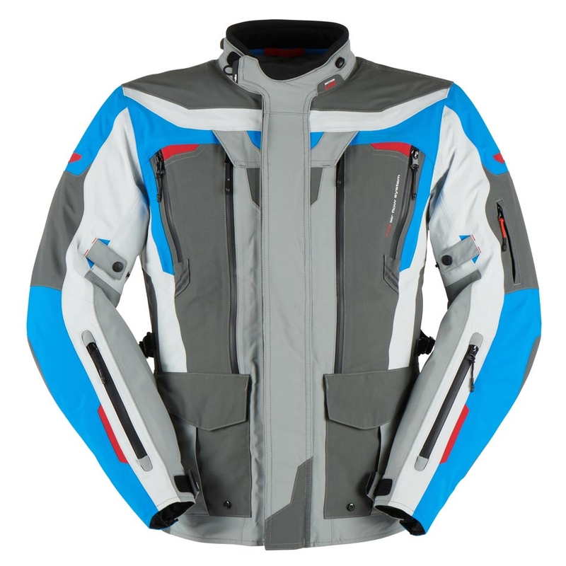 Giacca da moto Furygan Voyager blu-grigio-antracite Saldi