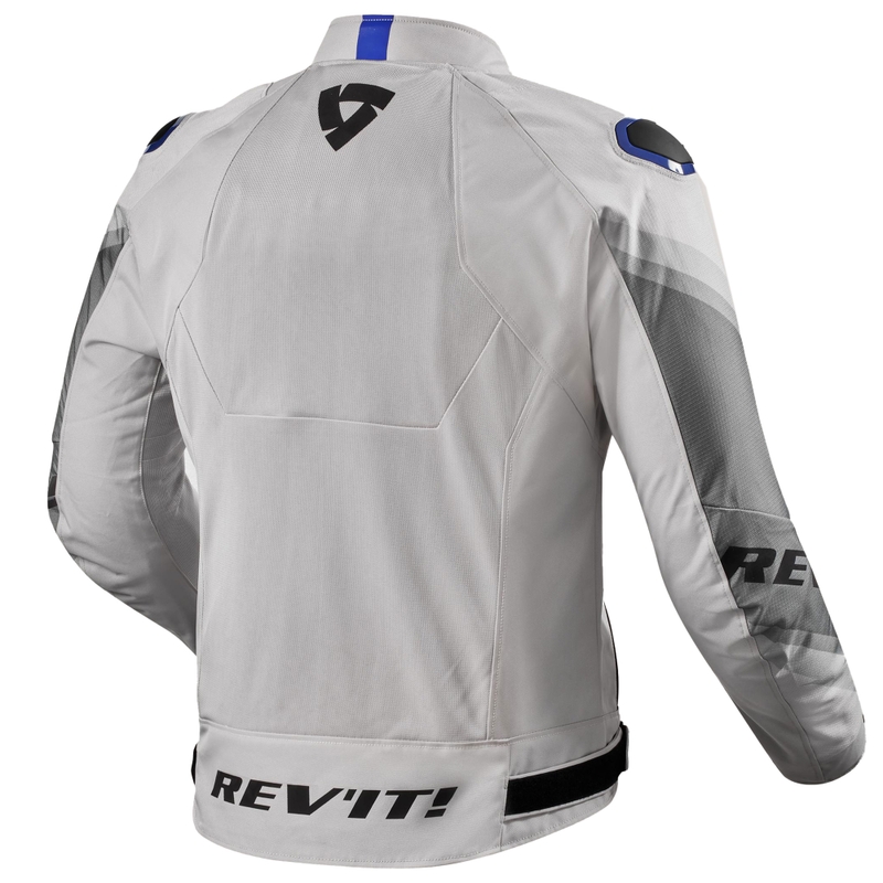 Giacca da moto Revit Quantum 3 Air Argento-Blu
