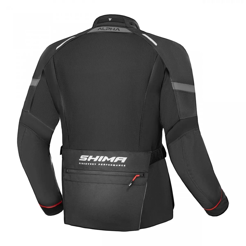 Giacca da moto Shima Alpha nera