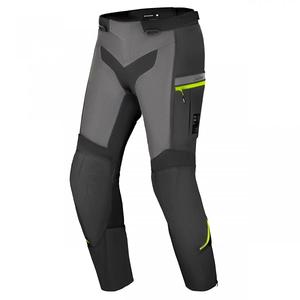 Pantaloni da moto Shima Alpha nero-grigio-giallo fluo