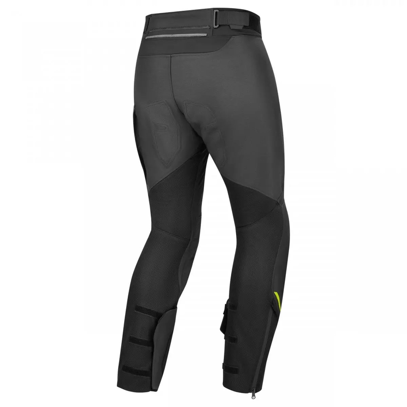 Pantaloni da moto Shima Alpha nero-grigio-giallo fluo