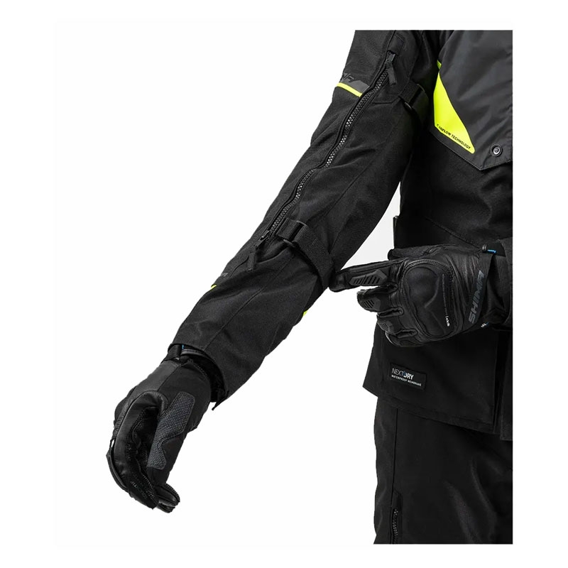 Giacca da moto Shima Runner nero-giallo fluo