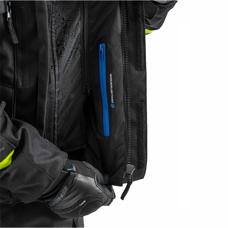 Giacca da moto Shima Runner nero-giallo fluo