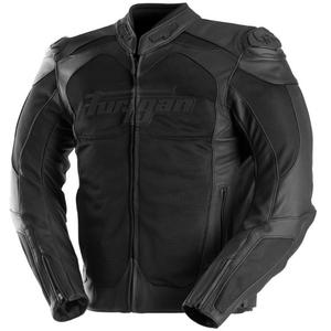 Giacca da motociclista in pelle Furygan Speed Mesh 3 nera