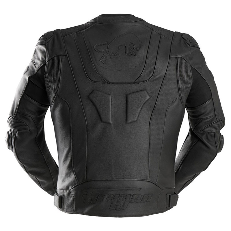Giacca da motociclista in pelle Furygan Ghost Evo nera