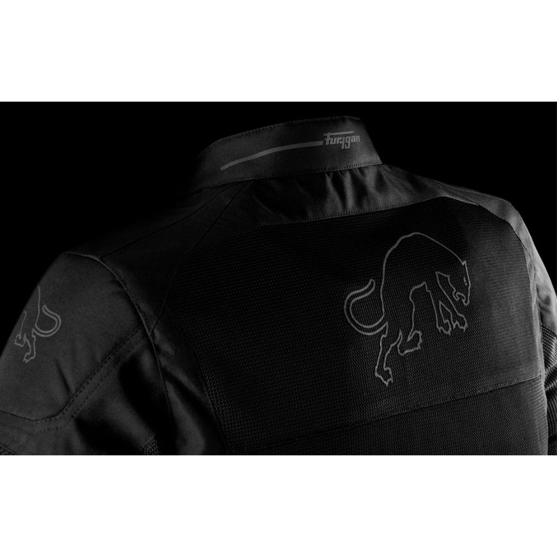 Giacca da motociclista Furygan Aquilon nero-grigio