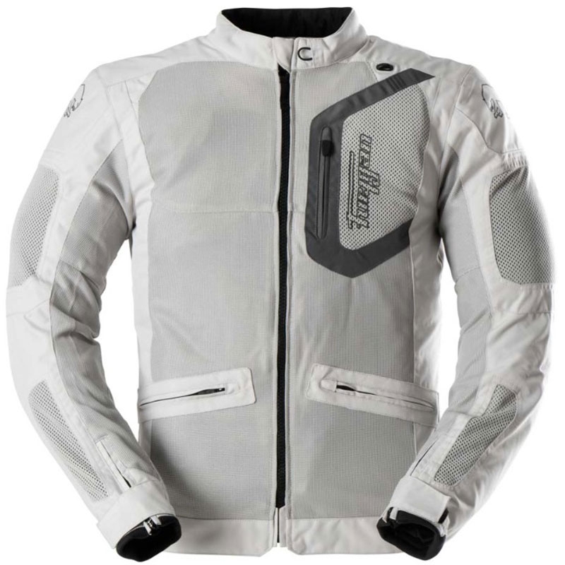 Giacca da motociclista Furygan Aquilon beige-grigio