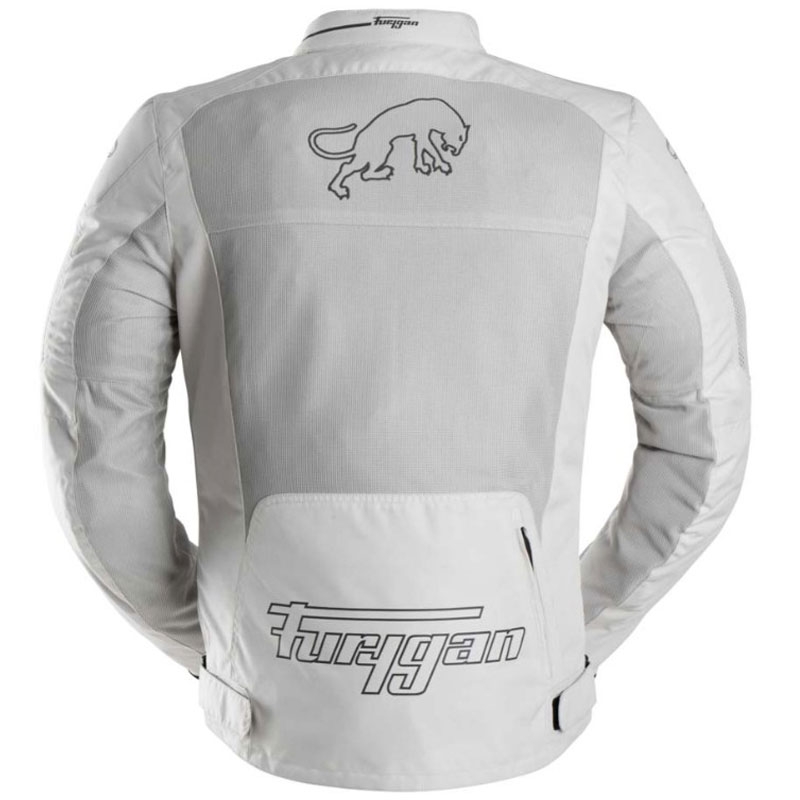 Giacca da motociclista Furygan Aquilon beige-grigio