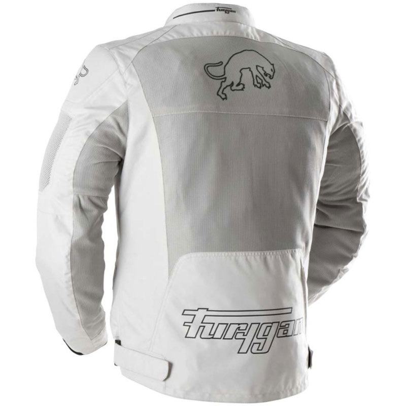 Giacca da motociclista Furygan Aquilon beige-grigio