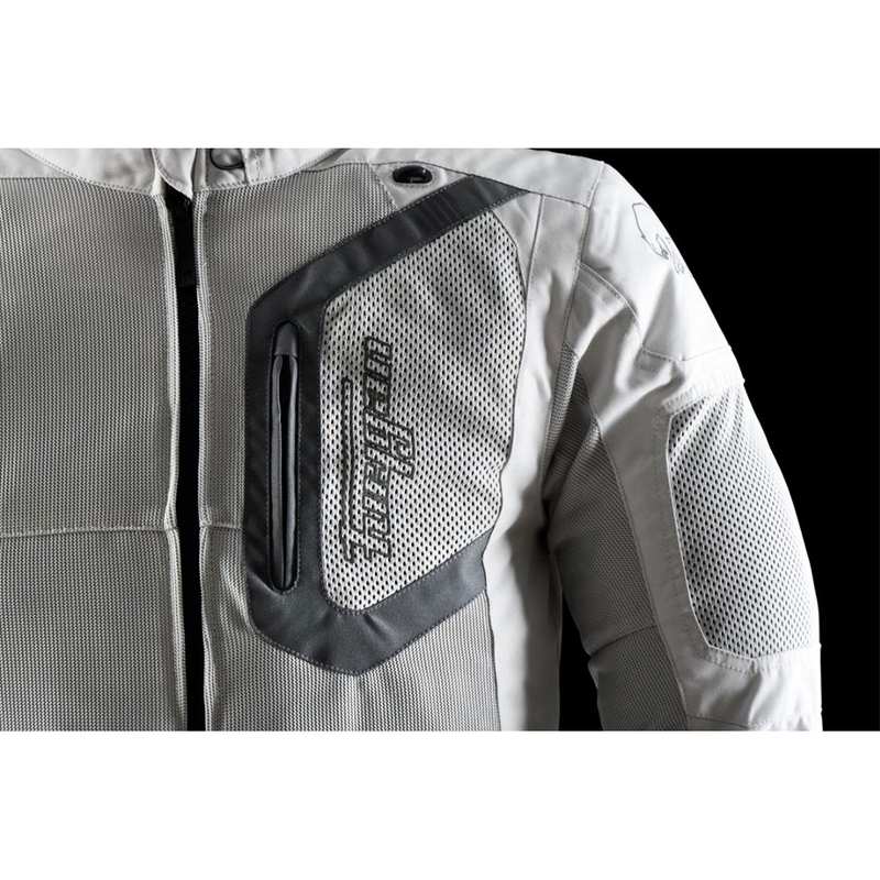 Giacca da motociclista Furygan Aquilon beige-grigio