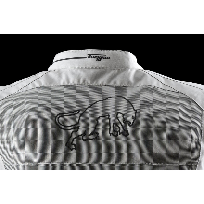 Giacca da motociclista Furygan Aquilon beige-grigio