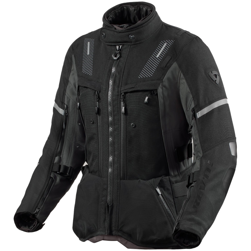 Giacca da moto da donna Revit Sand 5 H2O nero-antracite