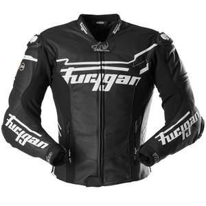 Giacca da motociclista in pelle Furygan Sirius nera-bianca