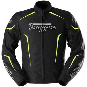 Giacca da motociclista Furygan Yori nero-bianco-giallo fluo