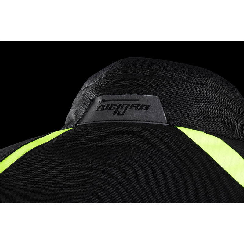 Giacca da motociclista Furygan Yori nero-bianco-giallo fluo