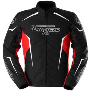Giacca da motociclista Furygan Yori nera-rossa-bianca