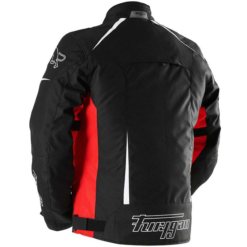 Giacca da motociclista Furygan Yori nera-rossa-bianca
