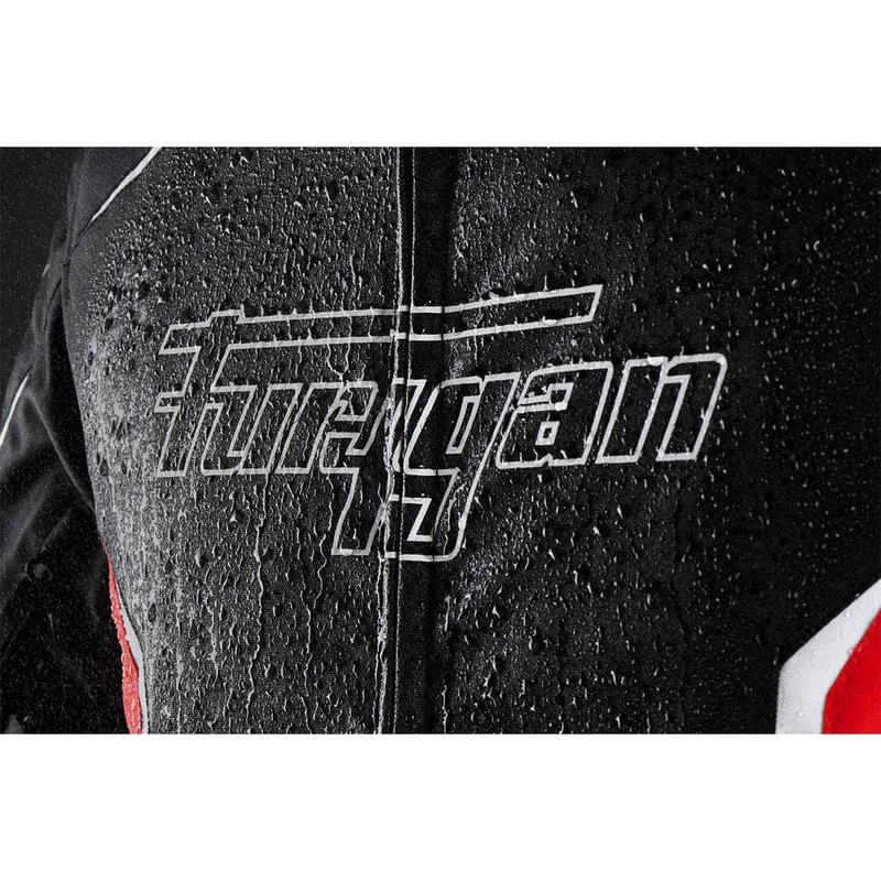 Giacca da motociclista Furygan Yori nera-rossa-bianca