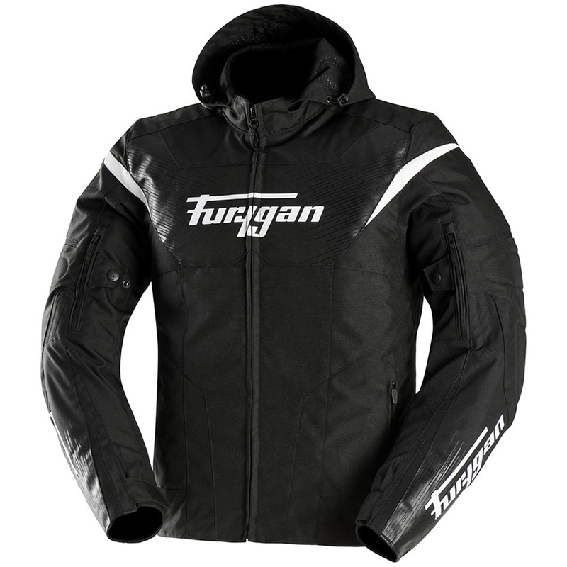 Giacca da motociclista Furygan Shard nera-bianca