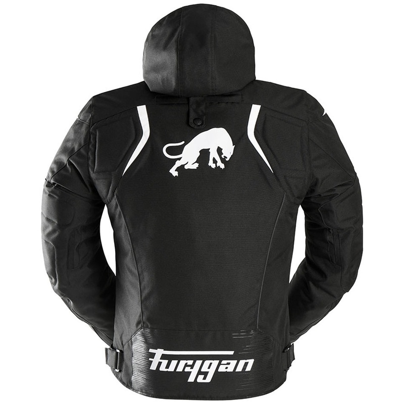 Giacca da motociclista Furygan Shard nera-bianca