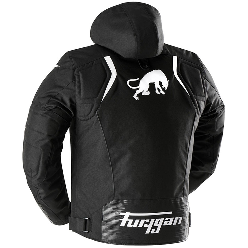 Giacca da motociclista Furygan Shard nera-bianca