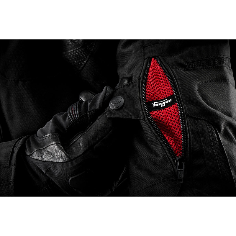 Giacca da motociclista Furygan Shard nera-bianca