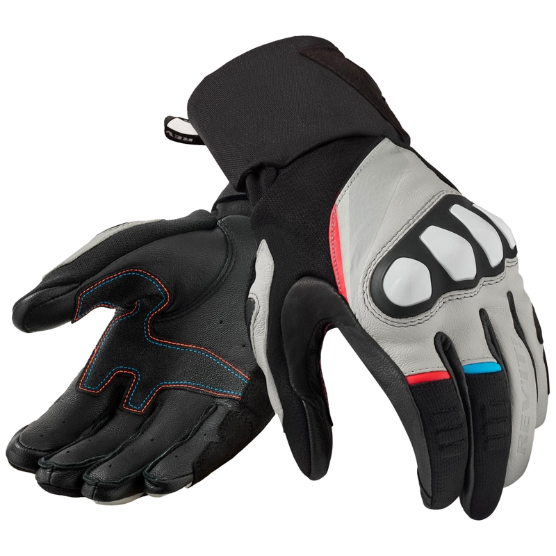Guanti da moto Revit Combustion nero-grigio chiaro