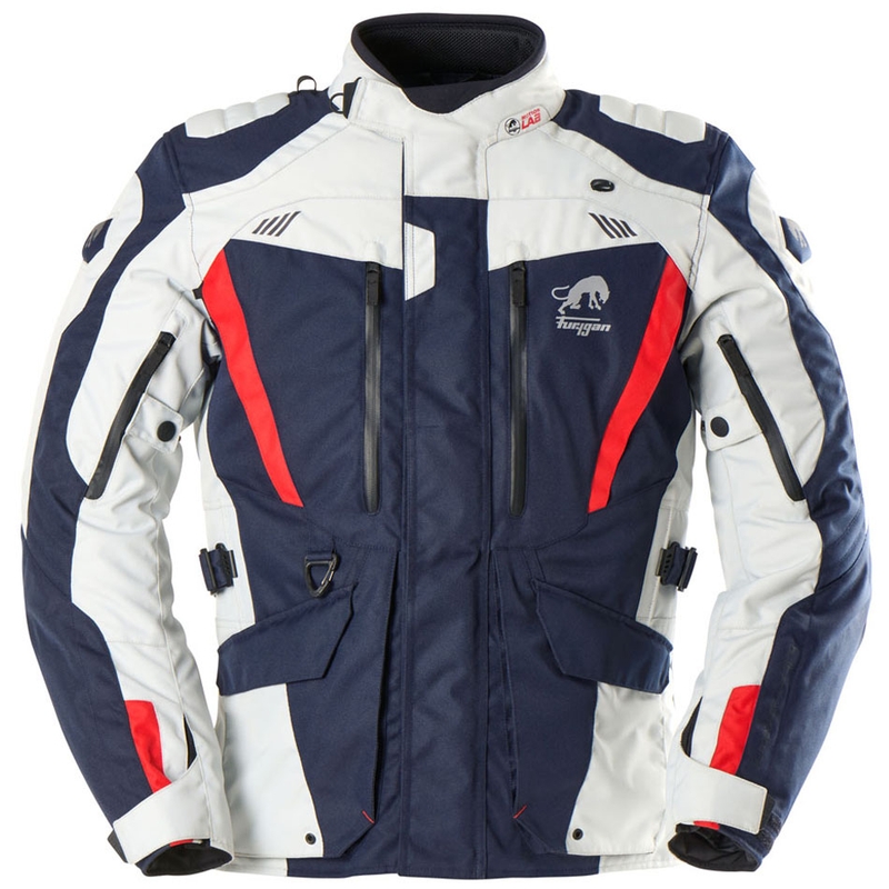 Giacca da motociclista Furygan Apalaches Evo blu-beige-rosso