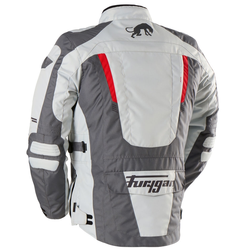 Giacca da moto Furygan Apalaches Evo grigio-beige-rosso