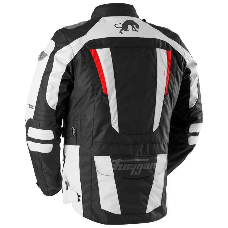 Giacca da moto Furygan Apalaches Evo nero-beige-rosso