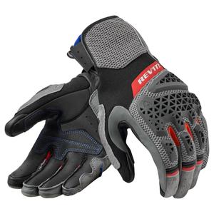 Guanti da moto Revit Sand 5 grigio-rosso