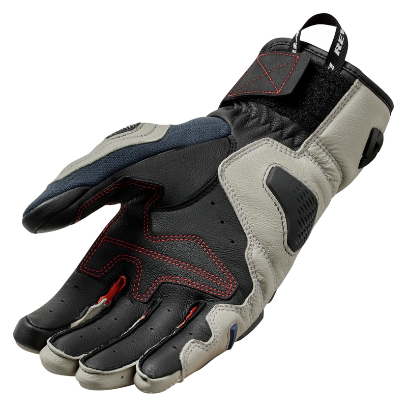 Guanti da moto Revit Sand 5 argento-rosso