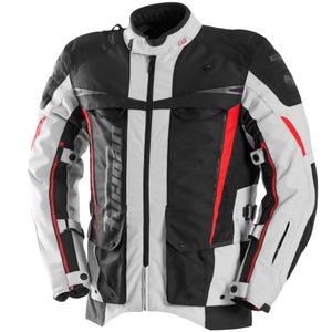 Giacca da moto Furygan Montroc Kevlar® Primaloft® 3IN1+ nero-beige-rosso
