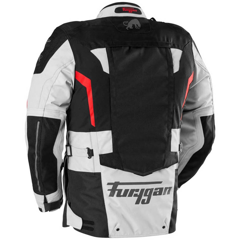Giacca da moto Furygan Montroc Kevlar® Primaloft® 3IN1+ nero-beige-rosso