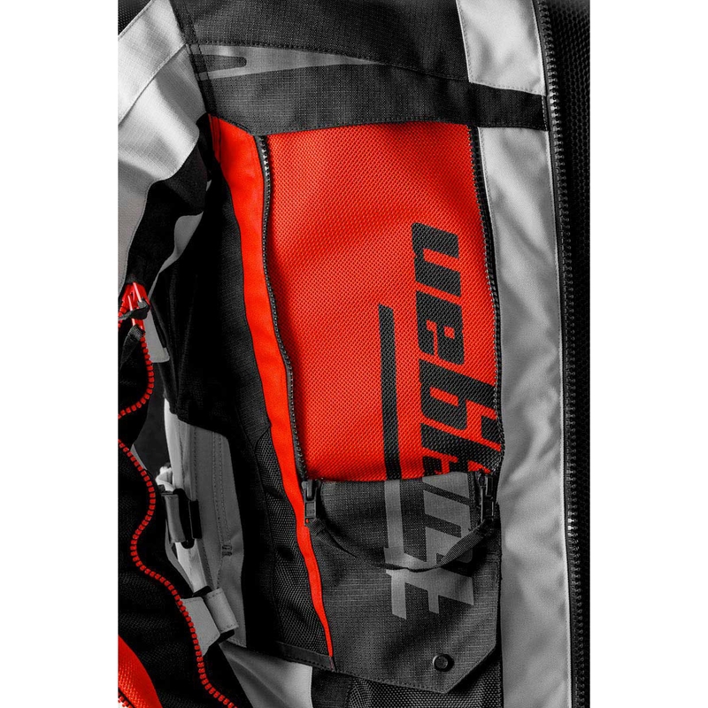 Giacca da moto Furygan Montroc Kevlar® Primaloft® 3IN1+ nero-beige-rosso