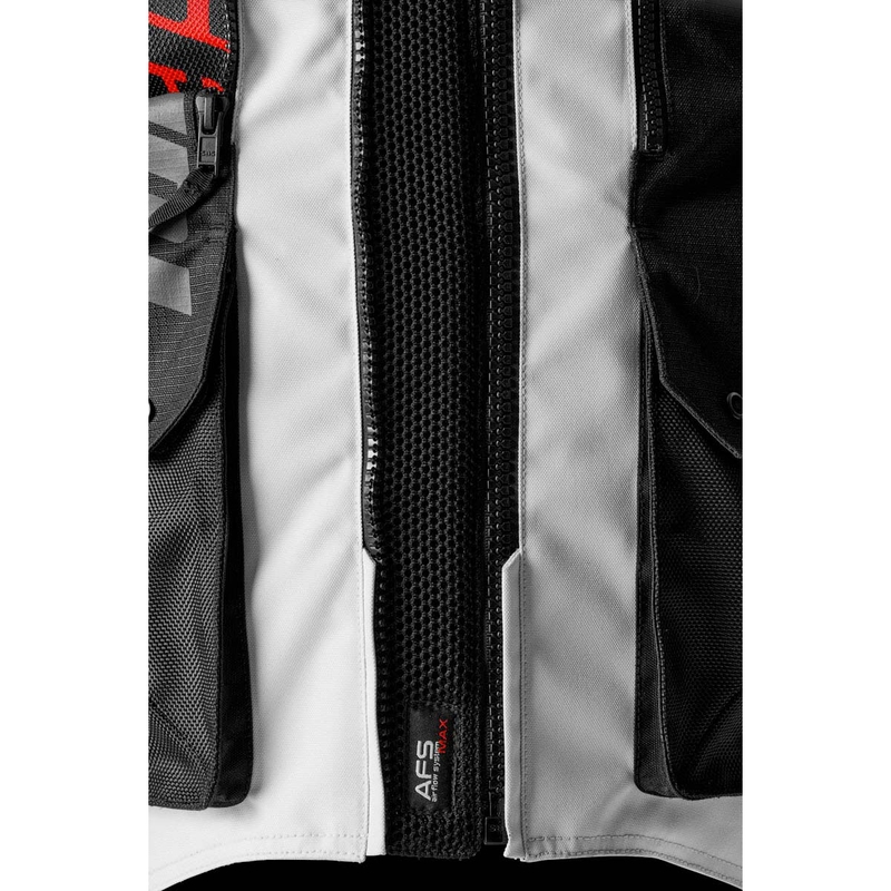 Giacca da moto Furygan Montroc Kevlar® Primaloft® 3IN1+ nero-beige-rosso