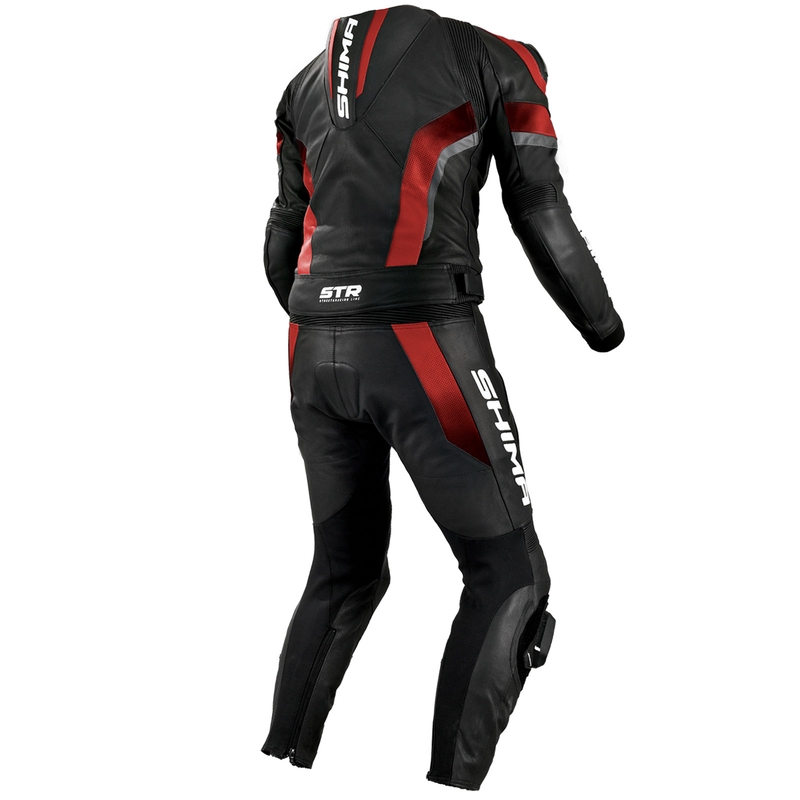 Tuta da moto Shima STR nera e rossa Saldi