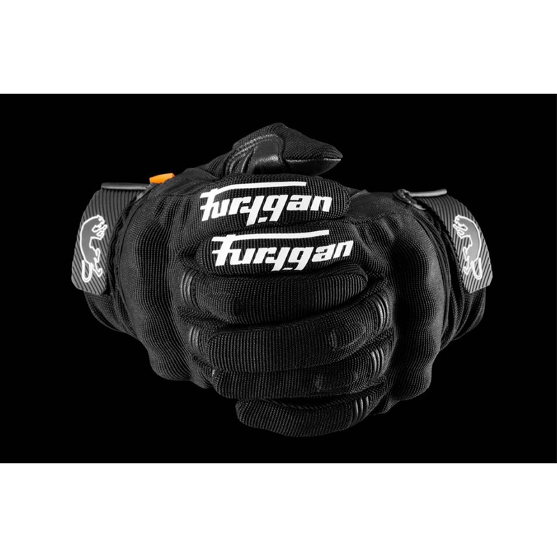Guanti da moto Furygan Jet D3O Evo nero-bianco