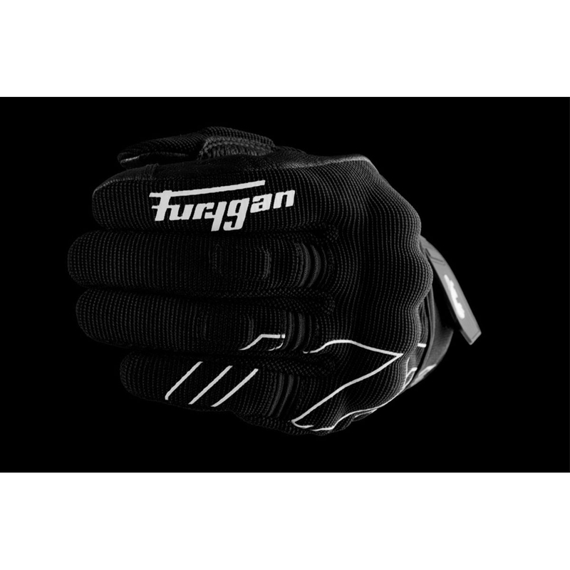 Guanti da moto Furygan Jet Neon D3O nero-bianco