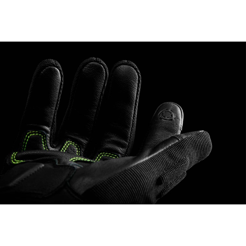 Guanti da moto Furygan Jet Neon D3O nero-bianco-giallo fluo