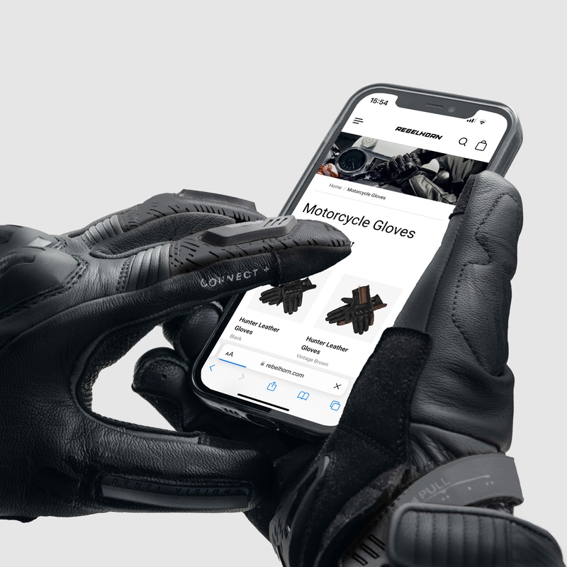 Guanti da moto Rebelhorn Viper neri