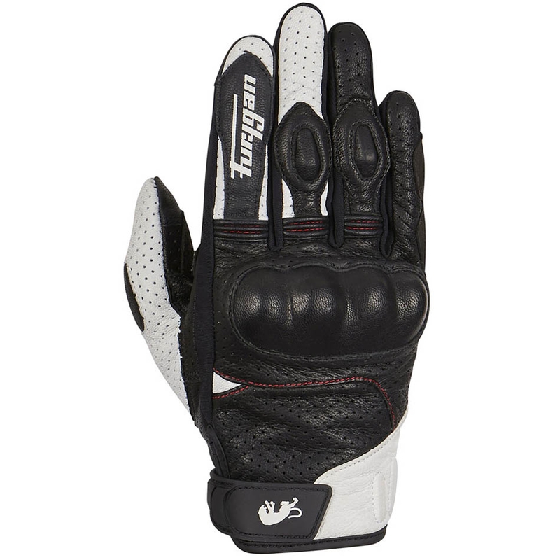 Guanti moto Furygan TD21 Vented bianco e nero