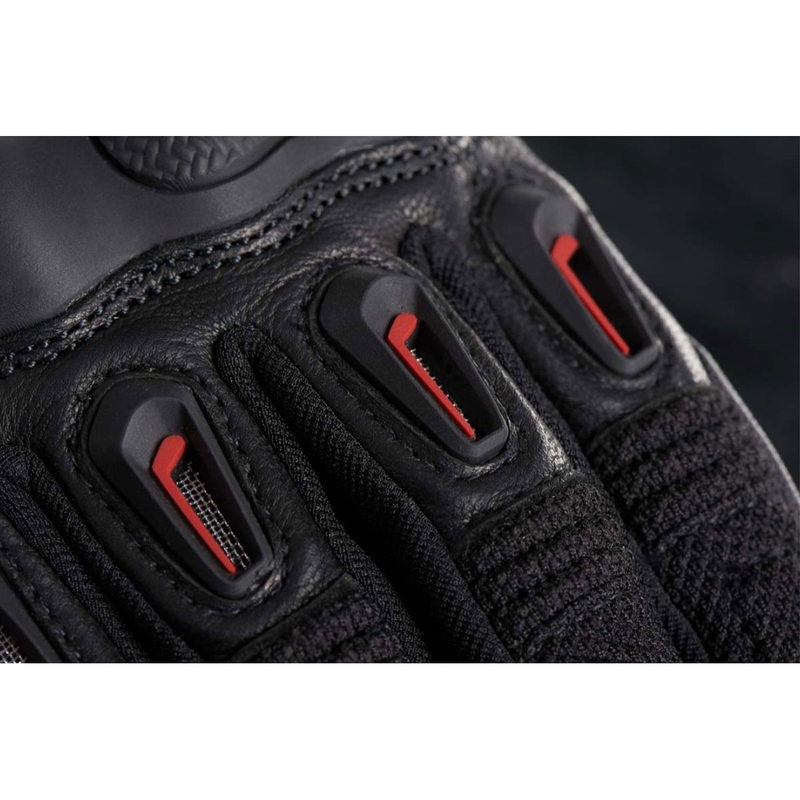 Guanti da moto Furygan Volt nero-rosso Saldi